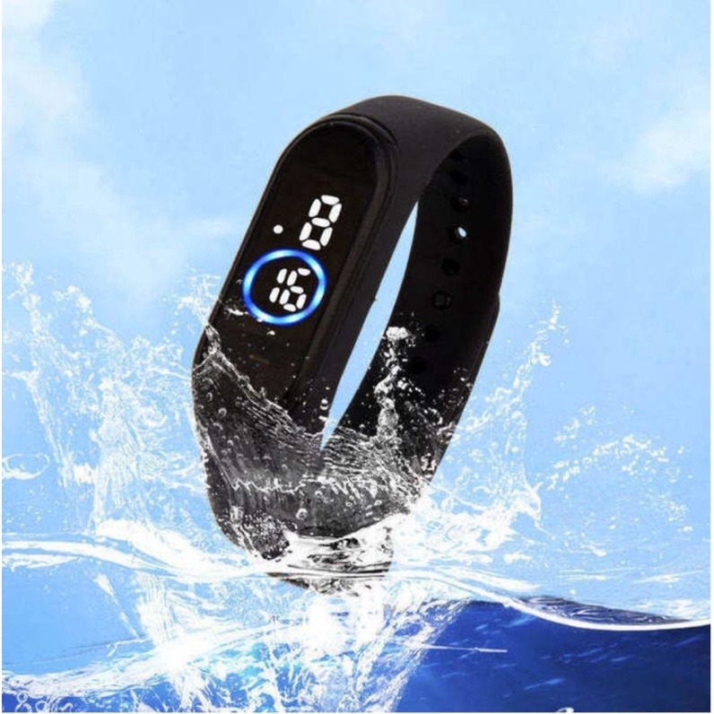 Relógio Digital Infantil Adulto Unissex Esportivo Tipo Smart Band m4 Colorido Prova  Água Watch Led