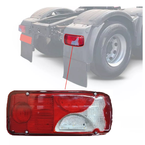 Par Lanterna Traseira Scan S4 S5 - Man Tgx - Mb Sprinter C/ LED