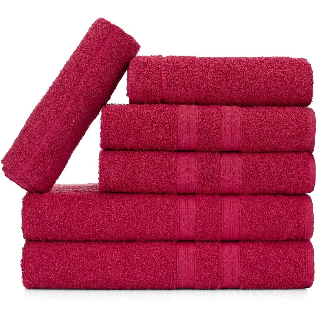 Jogo Toalhas Gigante Itália Soft Rosa | 2 Banho + 2 Rosto + 2 Tapete | 1/2/3 Sets | Algodão 100%