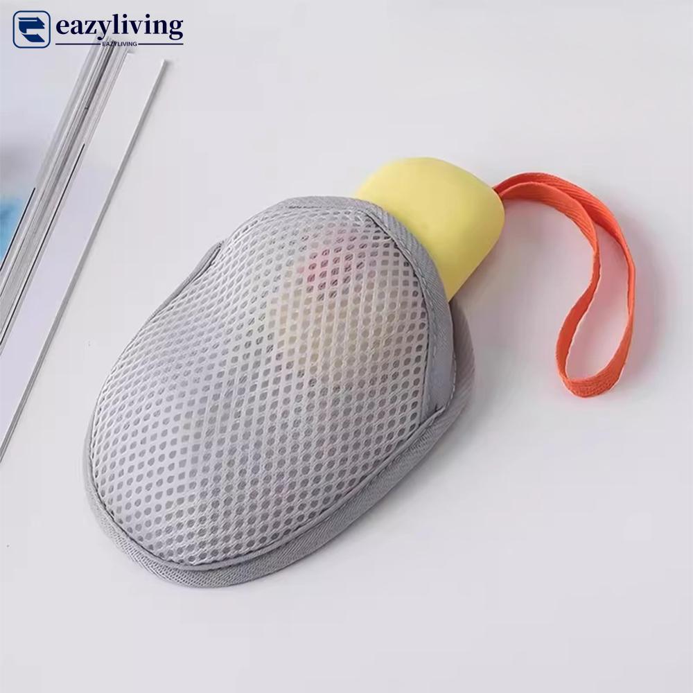 EAZYLIVING 4 Pçs/Set Dupla Face Poliéster Espuma Sabão Malha Saco Banho Bolha Fabricante Esfoliante Ferramenta De Limpez