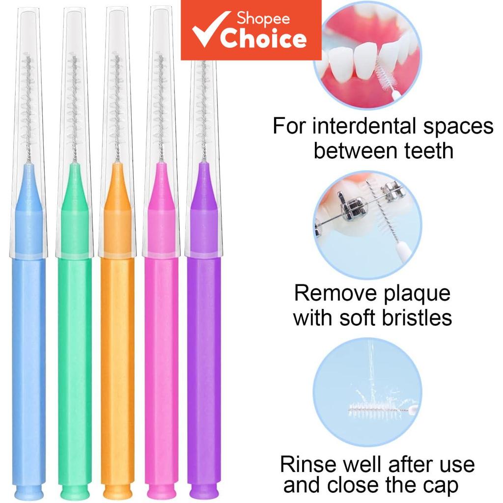 EasyHonor Escova Interdental 30 Pçs/Set Para Limpeza De Aparelhos E Ferramenta De Fio Dental De Higiene Oral