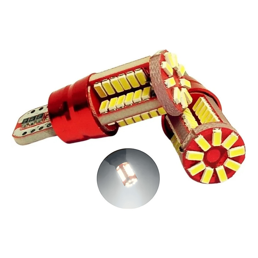 Kit 30 Lampadas T10 57 Led Cambus Branca Atacado