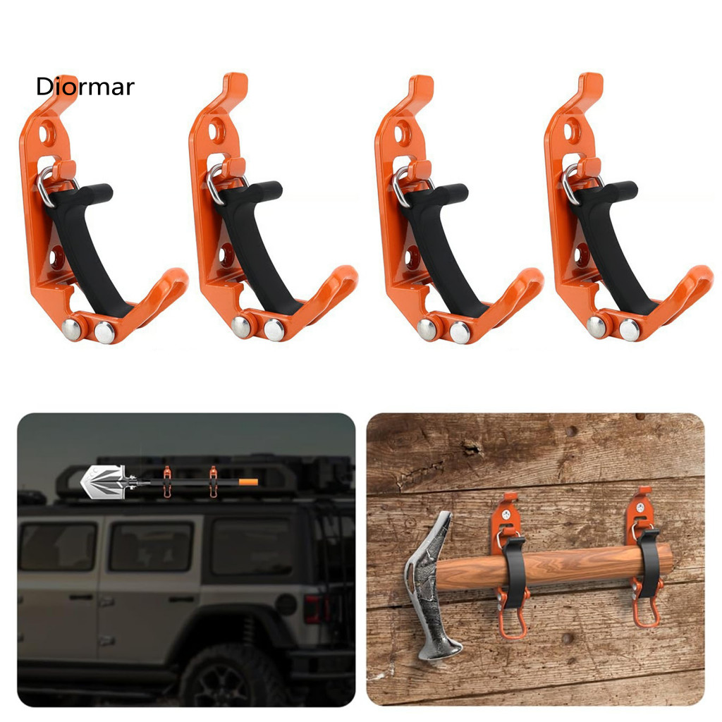 Shovel Rack Hose and Tool Heavy-duty Metal Rubber Mounting Kit for Roof Truck Bed Atv Utv – Universal Holder for Shove