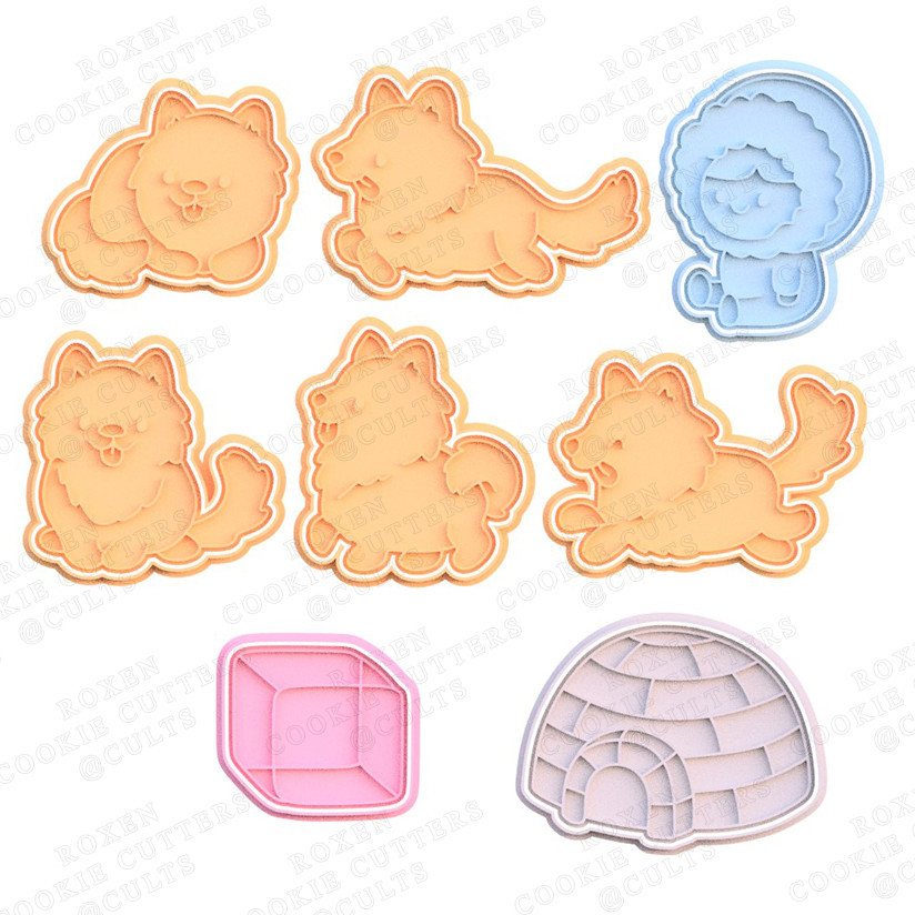 Cortador de Biscoitos em Formato HOLIDAY HUSKIES