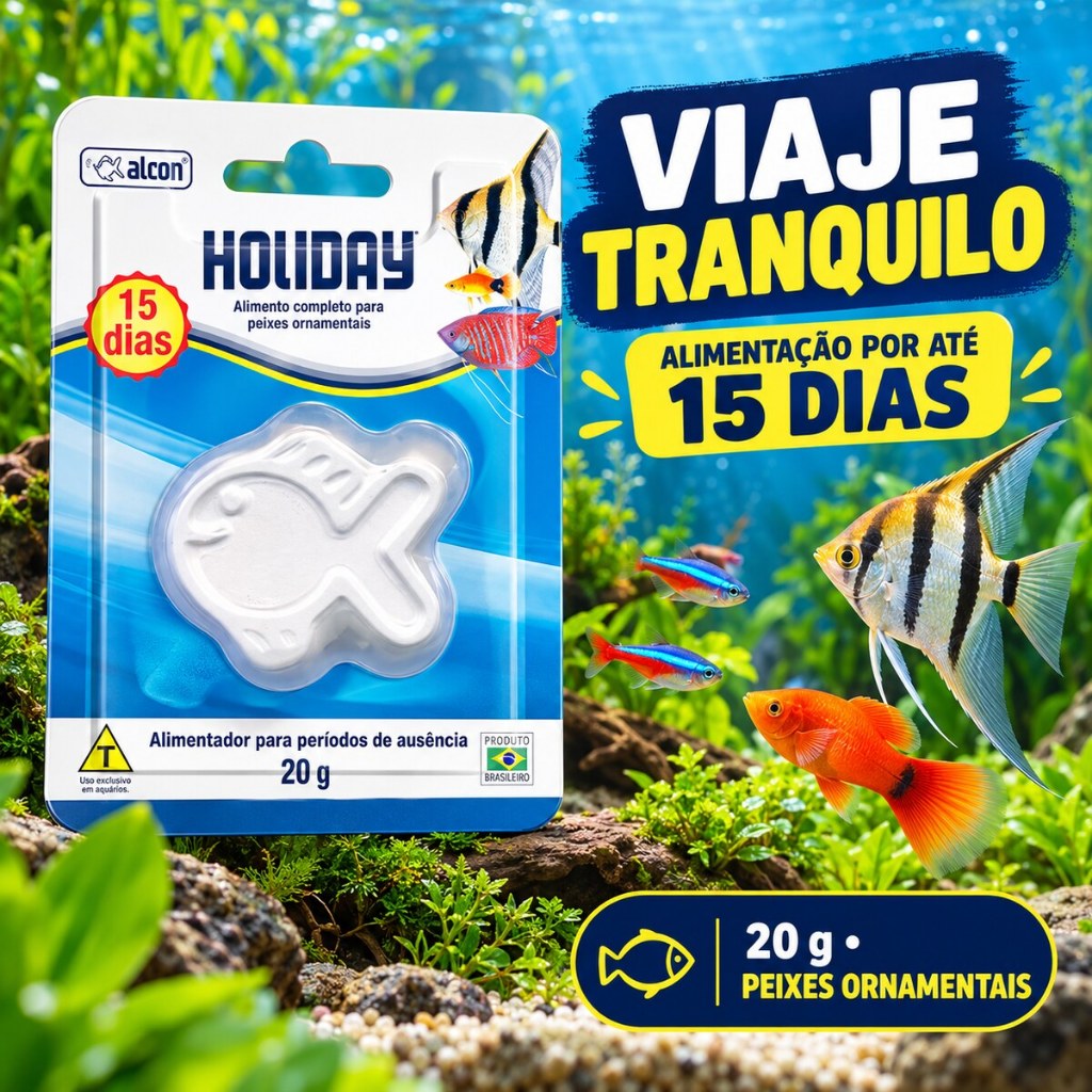 Alcon Holiday 20g Alimento Peixes Férias