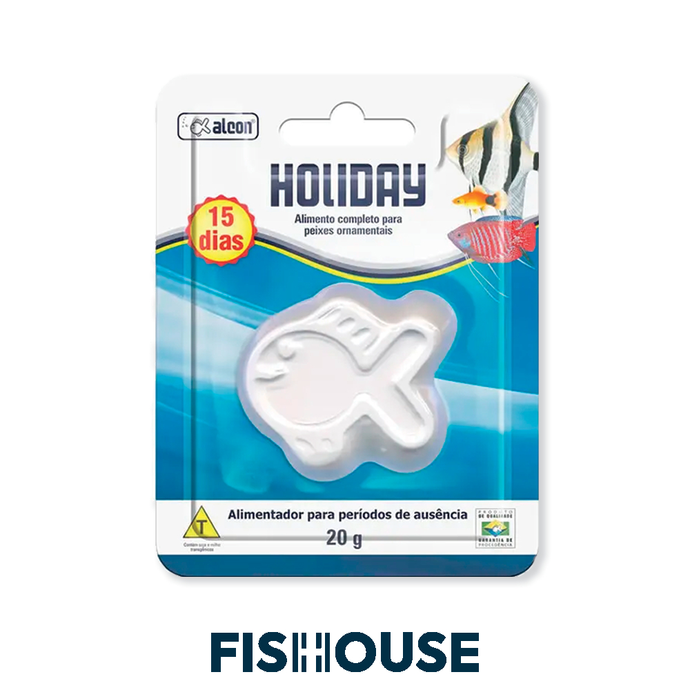 Ração para peixes - Holiday 15 dias (20g) - Alcon