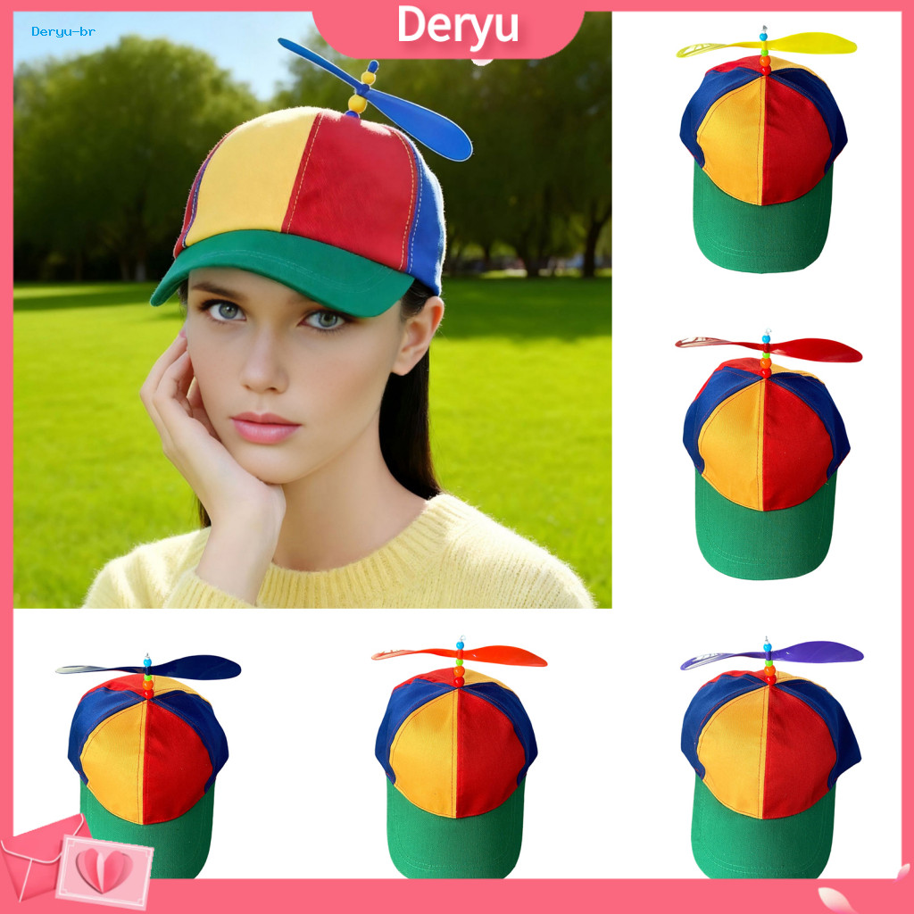 Music Festival Sun Hat Women’s Baseball Cap Wide Brim Adjustable Buckle Foldable Summer Beach with Bamboo Dragonfly De
