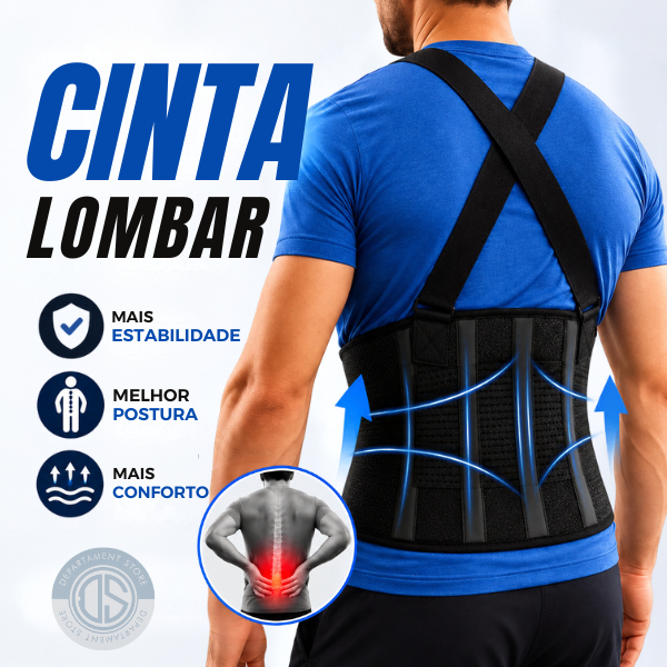 Cinta tensor Lombar cargas pesadas EPI Cinto elástico ajustável proteção coluna  | DEPARTMENT STORE