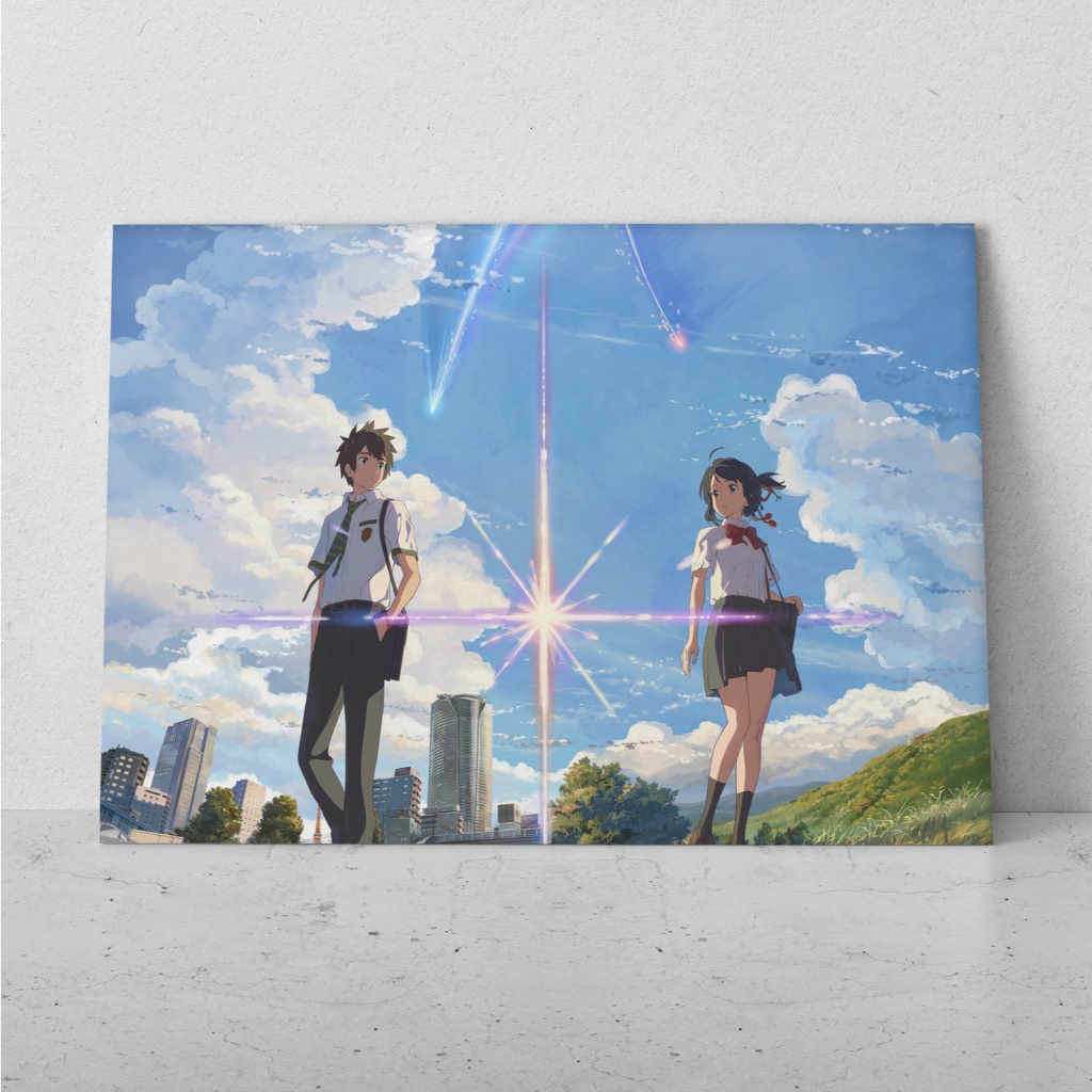 Placa Decorativa MDF Grande Your Name Quadro Kimi no na wa Decoração & parede
