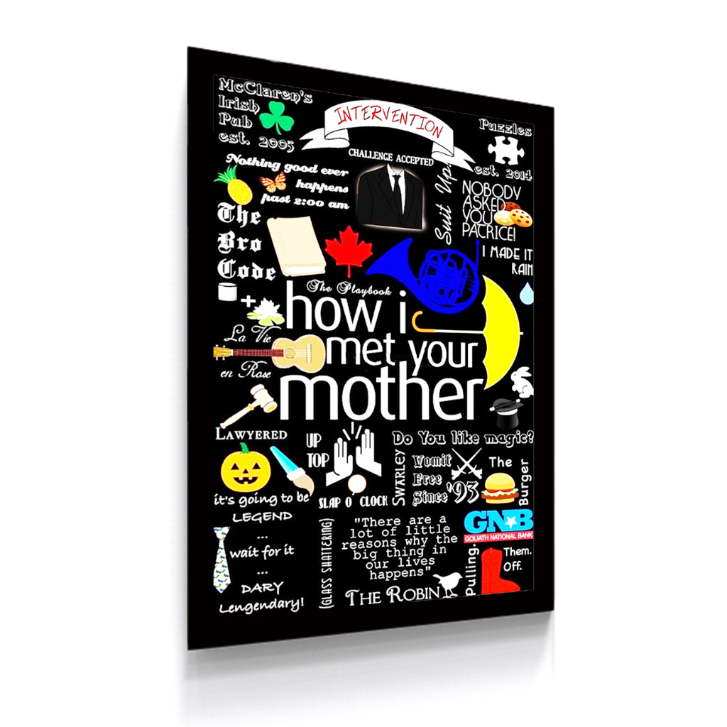 Poster Quadro Decorativo How I Met Your Mother 30x42 A3 HIMYMDecor