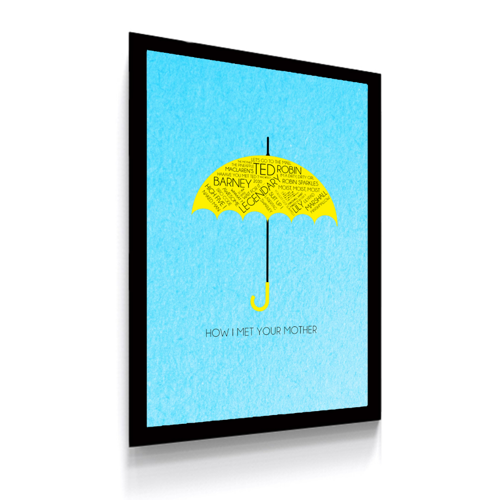 Quadro Decorativo How I Met Your Mother Grande Tamanho 21x30cm