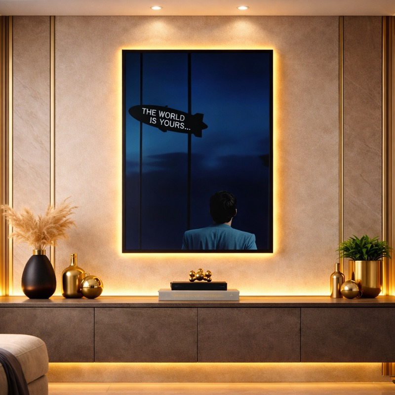 Quadro Decorativo Scarface The World Is Yours 