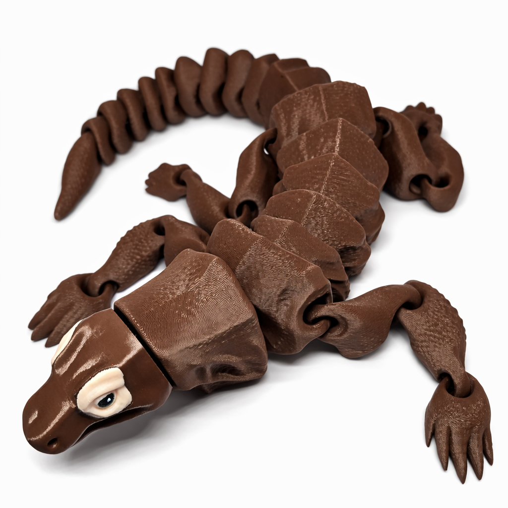 Dragão de Komodo Articulado 43cm Gigante – Flexível e Realista - Dragão Gigante Articulado