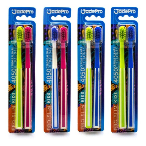 Escova De Dente Infantil Ultra Macia Pro Slim Jadepro (CADA)