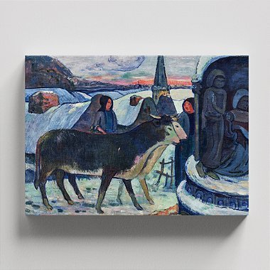 Quadro Canvas Christmas Night (The Blessing of the Oxen) Borda Infinita 60x90cm