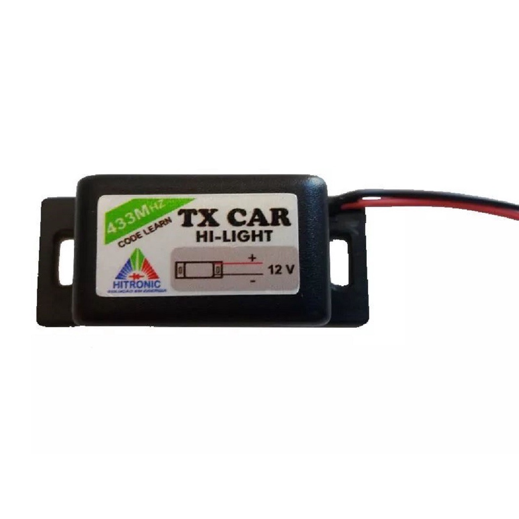 Controle de Portão Tx Car a Prova De agua Farol Luz Alta Carro Moto 433,92 Mhz Code Learn