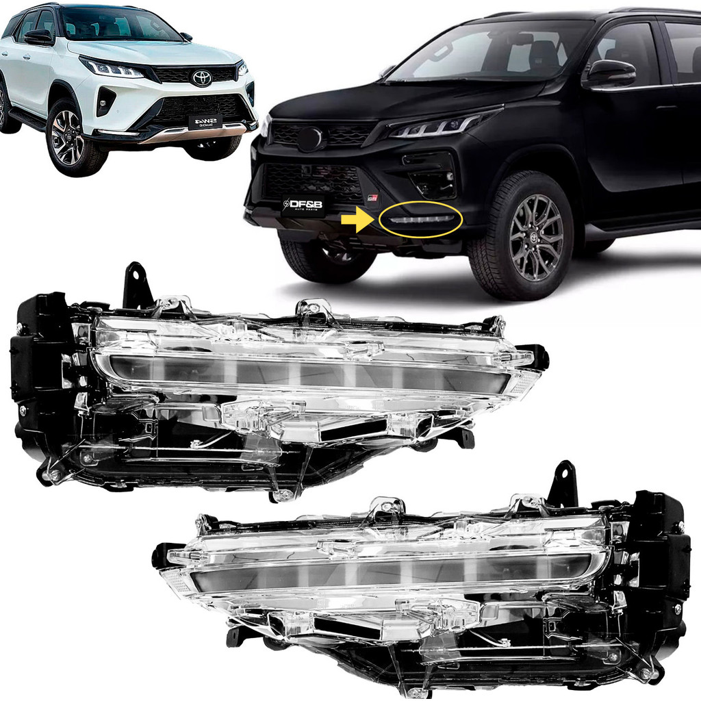 Pisca Seta Dianteira Hilux Sw4 Diamond 2021 a 2024 2025 2026 Led Drl
