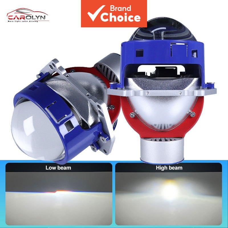 Kit De Retrofit De Farol De Projetor Bi LED De 3 Polegadas Lentes Hella H4 H7 9005 9006 Halo Angel Eyes Branco Drl 120w