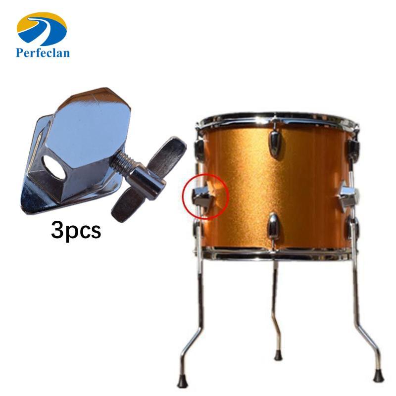 [Perfeclan] Substituição De Piso Tom Drum Leg Bracket Mount Base Plate Hardware Para Conjunto De Bateria Profissional