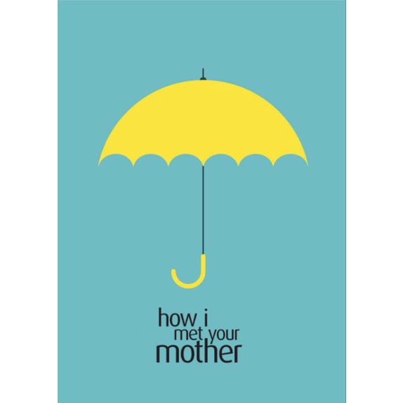 Print Guarda Chuva Amarelo - How I Met Your Mother - Tamanho A4