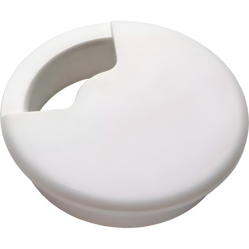 2pçs Passa Fio Organizador Cabos Plástic Redondo 70mm Branco