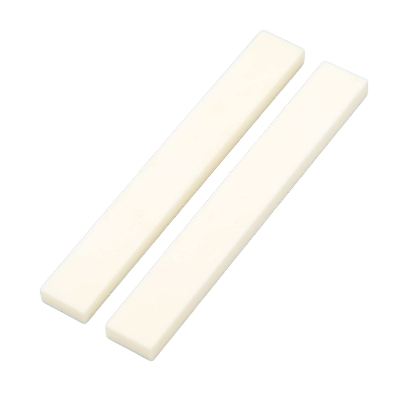 Novo Trendy Miwayer 2Pcs Selim de ponte plástico branco para guitarra clássica Acessório de substituição para