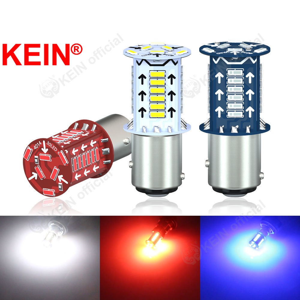 KEIN 2PCS Piscando 1157 Luz Led BAY15D De Freio Travagem Traseira Do Carro Estacionamento Da Motocicleta Branco Vermelho