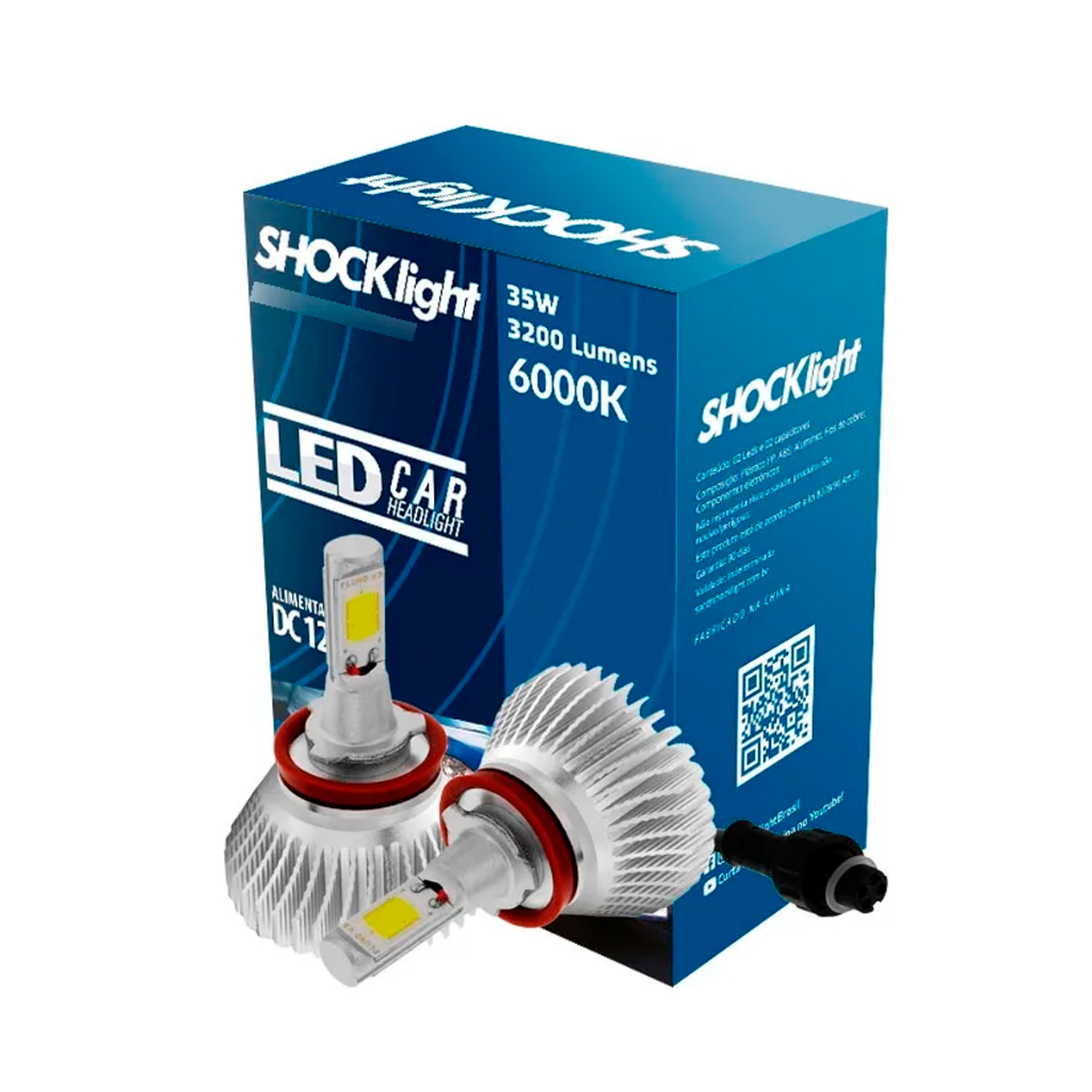 Lampada Automotiva De Led Car Headligth H11 3200 Lumens 12v
