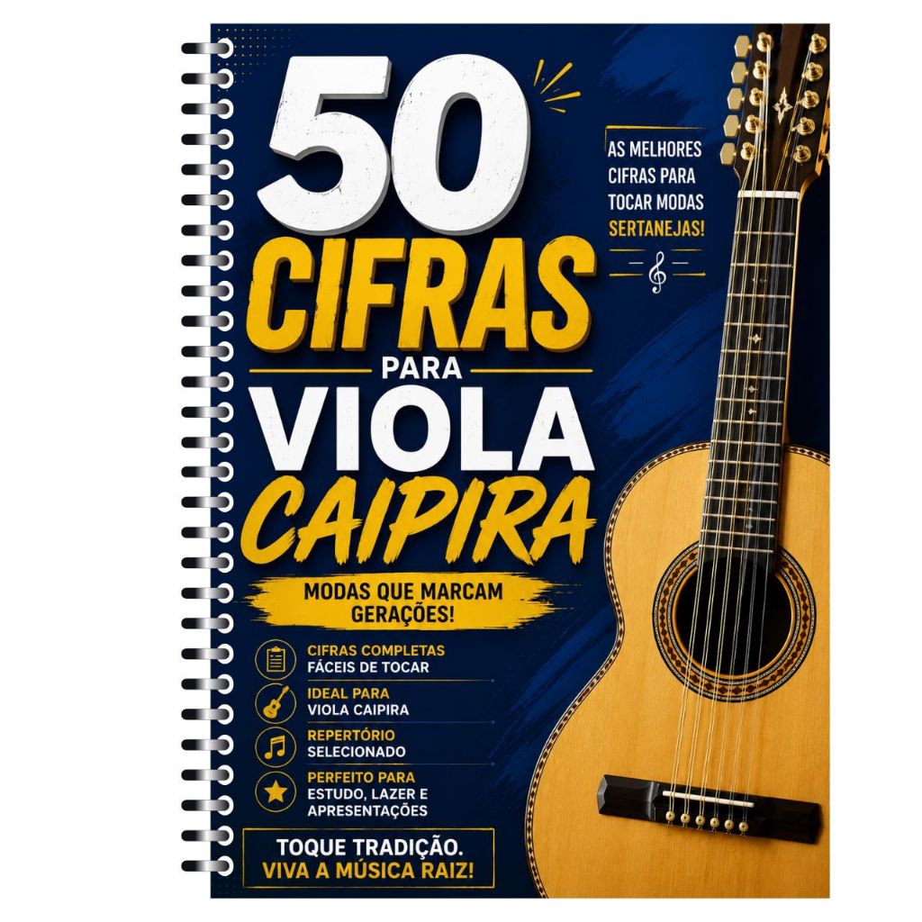 Coletânea 50 Cifras Para Viola Caipira Mais Tocadas