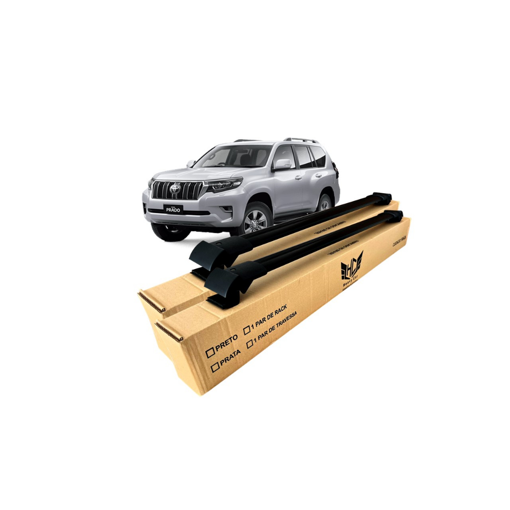 Rack Travessa de Teto Land Cruiser Prado 2003 A 2009 Larga Heavy Car