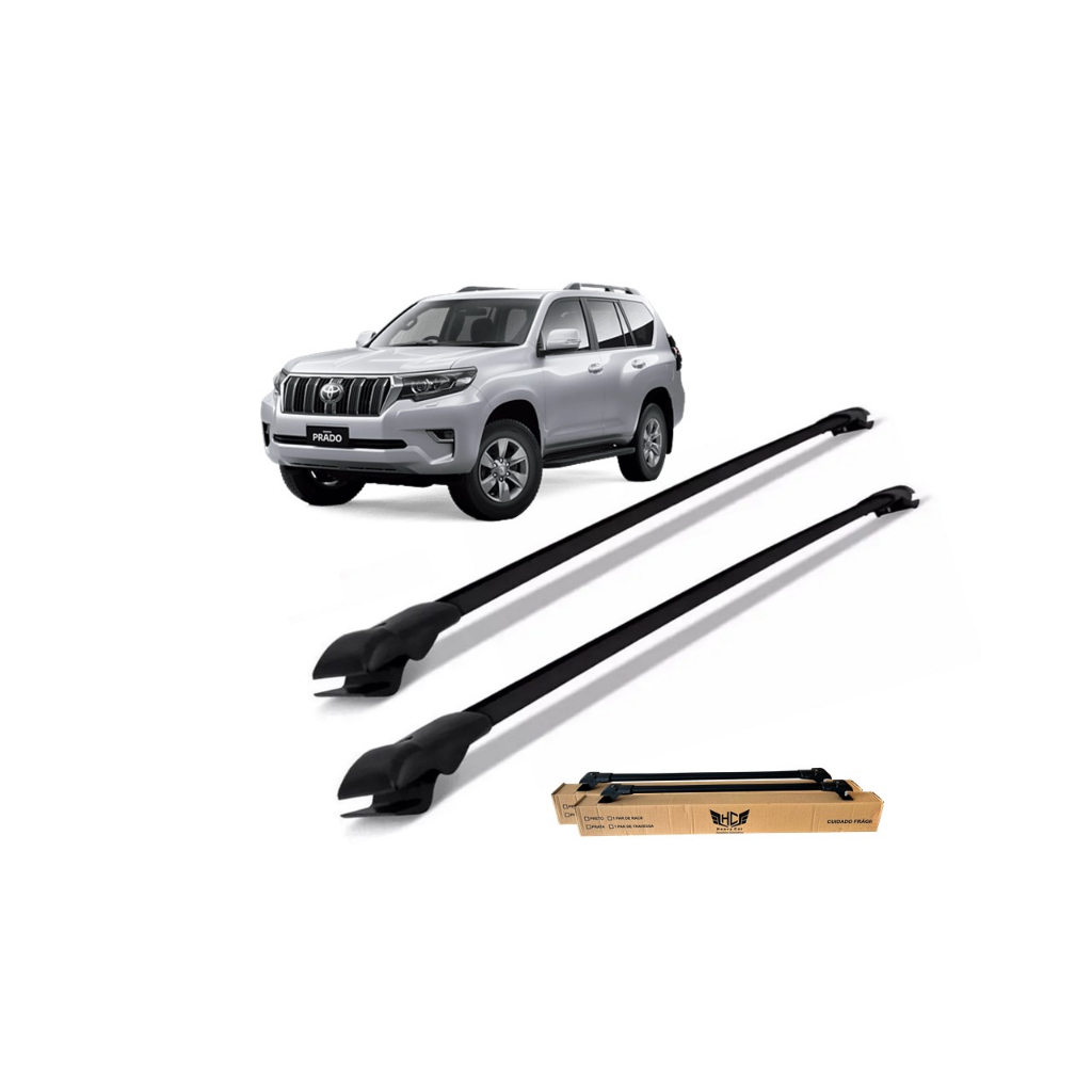 Rack Travessa de Teto Land Cruiser Prado 2003 A 2009 Slim Heavy Car