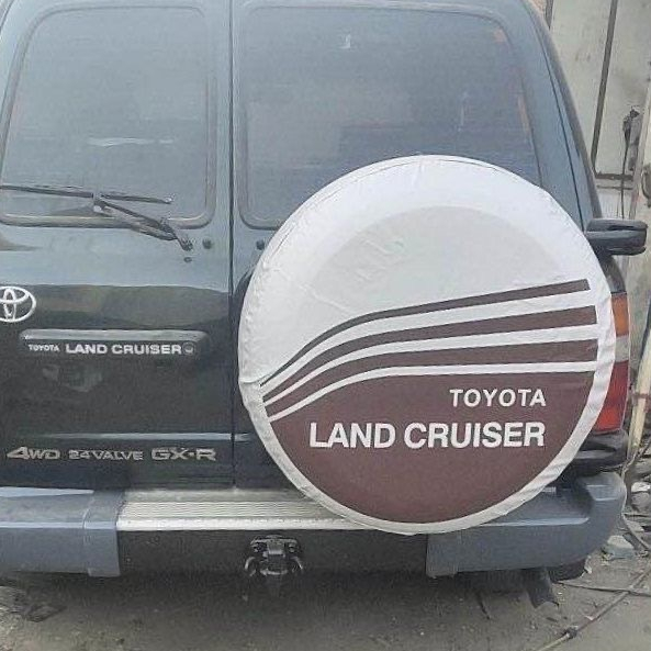 Engrossado 15-17 Polegada PVC Couro Pneu Sobressalente Capa De Carro Para Toyota Land Cruiser Prado Acessórios Do