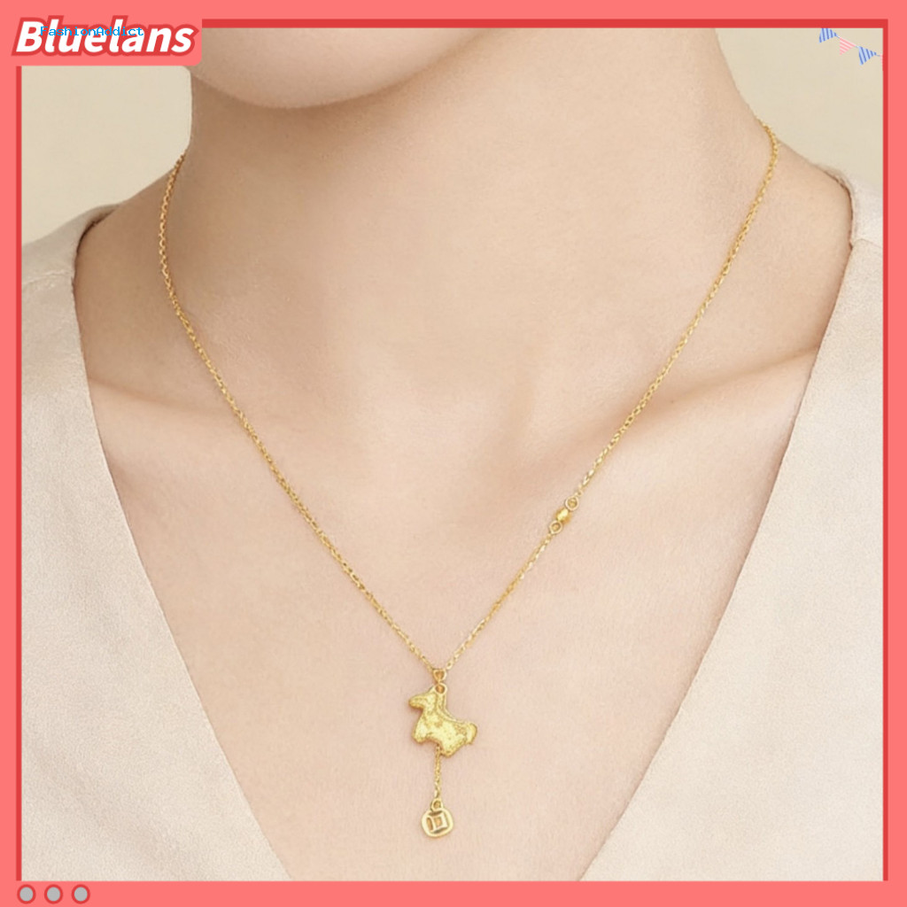 Hypoallergenic Jewelry Cute Horse Pendant Necklace for Women – Chinese Zodiac Animal Charm Perfect Birthday Gift for D