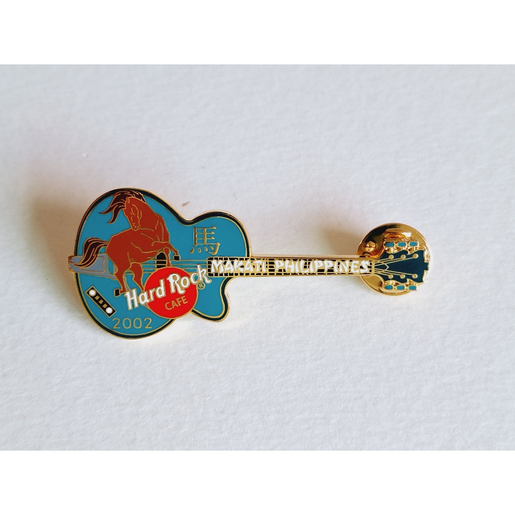 Pin / Broche - Hard Rock Cafe - Makati, Philippines - Year of the Horse Guitar 2002 Chinese Zodiac Series
