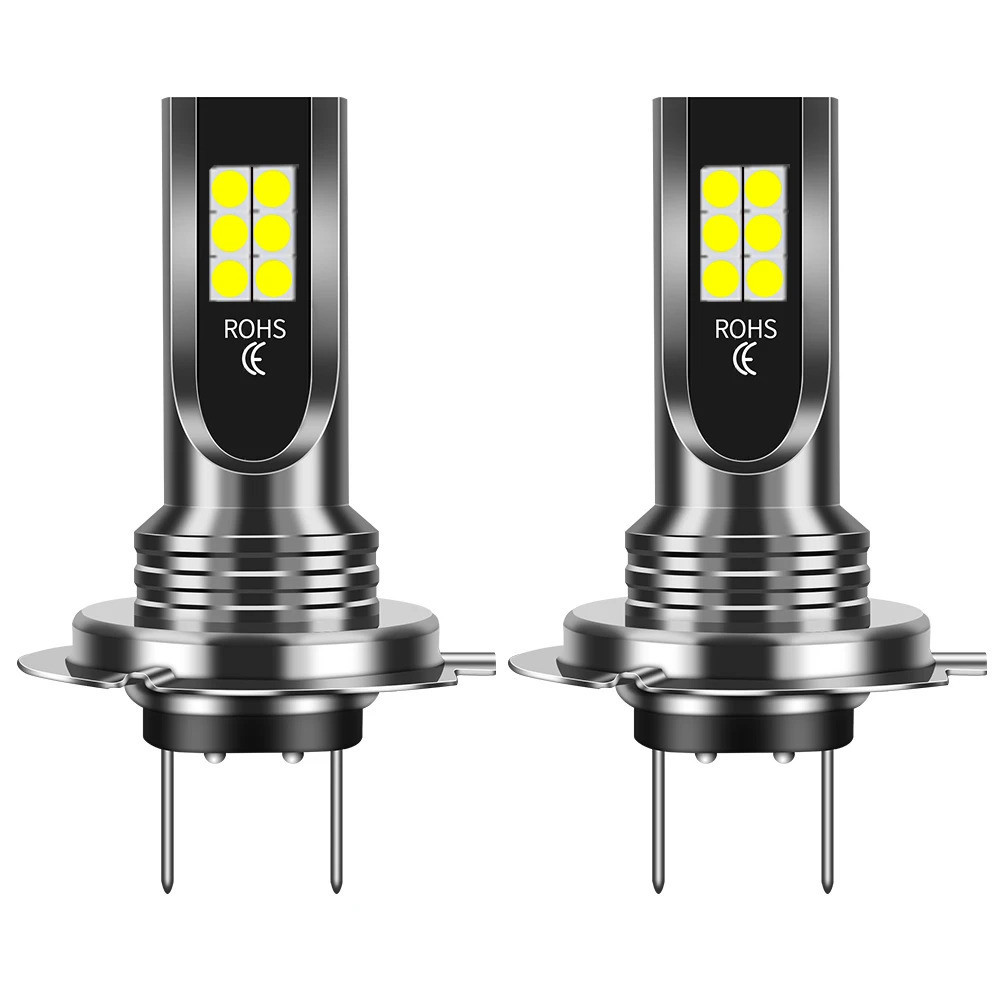 2Pcs H4 H7 H11 H8 H9 H16 H7 Faróis De Nevoeiro Do Carro DRL 9005 9006 Condução Automática 6000K 12V 24V 80W