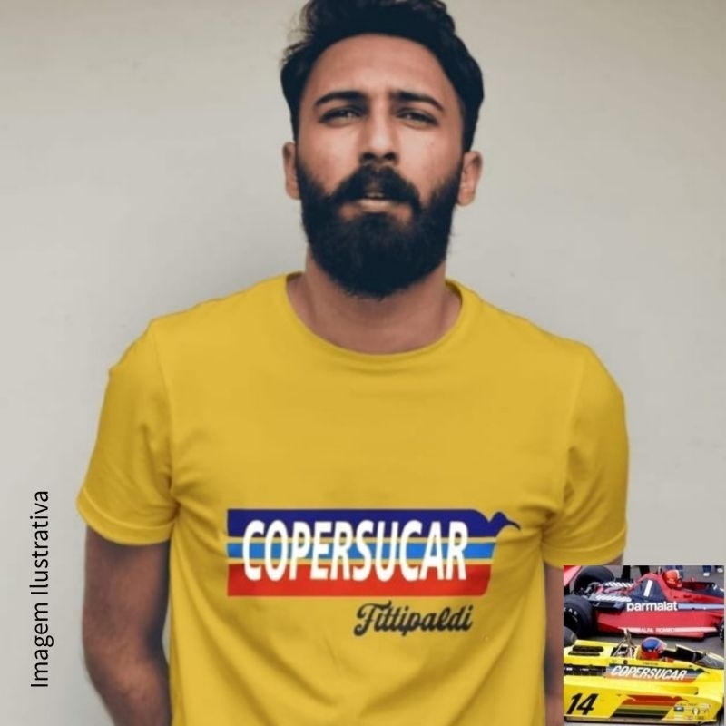 Kit Camisetas (Copersucar Fittipaldi + Ayrton Senna + Nelson Piquet)