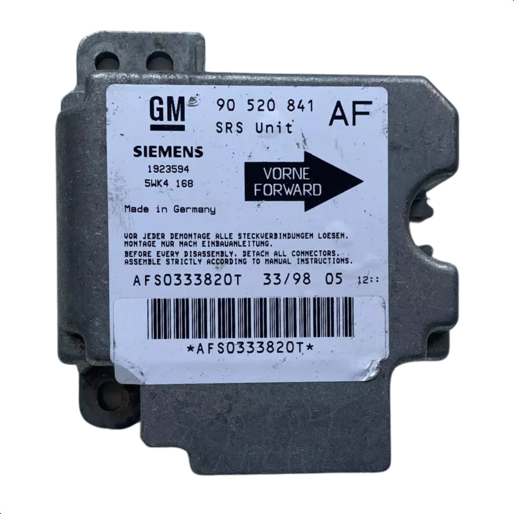 Módulo Sistema Central Airbag Gm Astra Zafira 1994 Até 2004