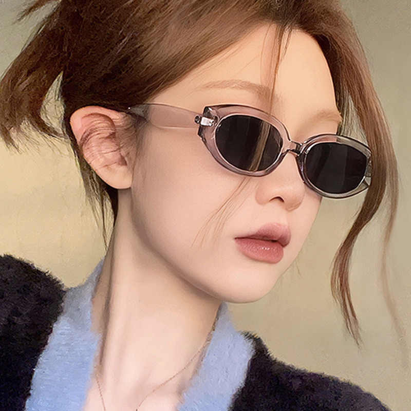 Novos Óculos Sol Ovais Pequenos Femininos Homens Vintage Retro Lady Eyewear UV400