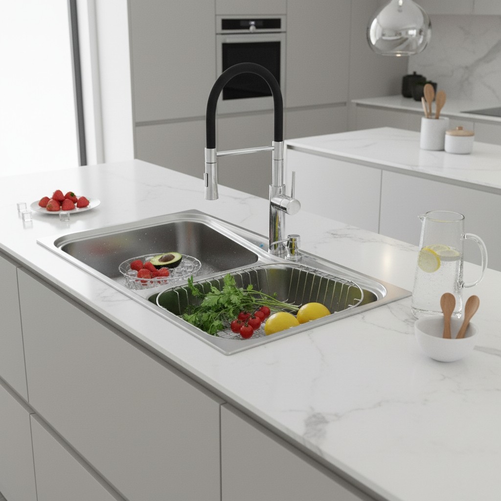 Kit Cuba Gourmet em Inox Dupla para Cozinha - Linha Ultra - England