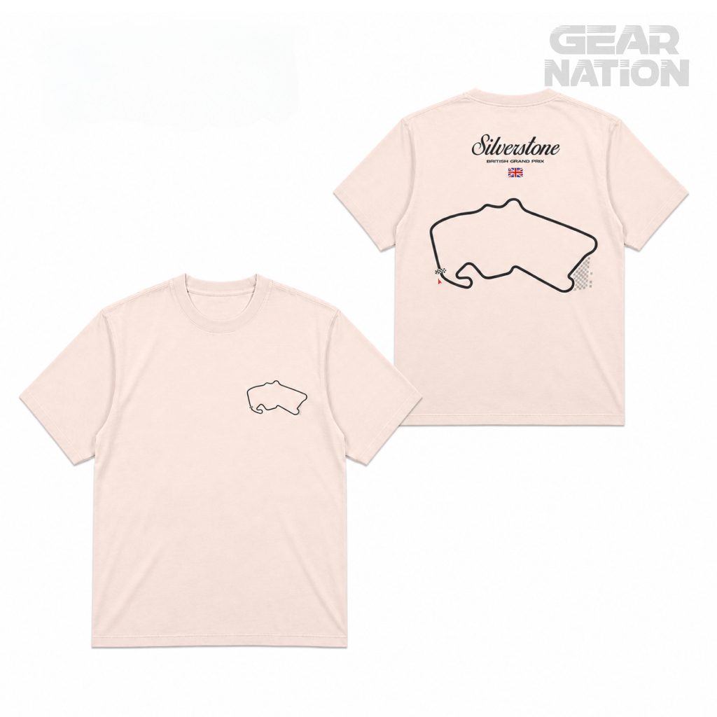Camiseta Silverstone Pista England Piloto Formula 1 Premium 100% Algodão Unissex Oversized