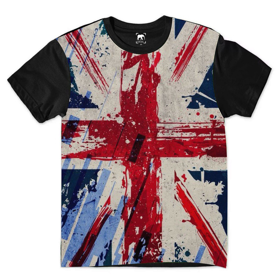 Camiseta Grã-bretanha Inglaterra England Uk Moda Bandeira