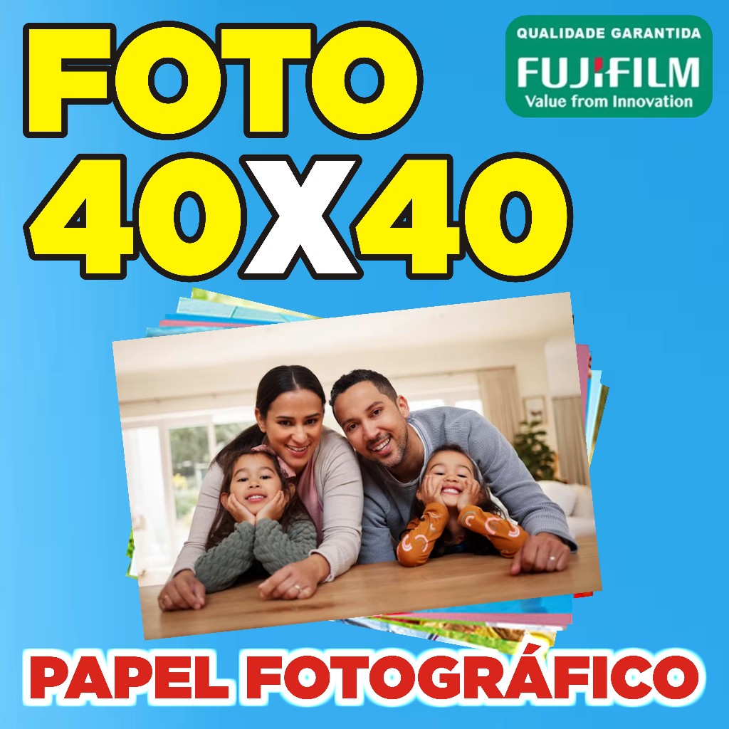 Foto e Imagem para Quadro Decorativo 40x40 Cm Papel Fotográfico Fujifilm