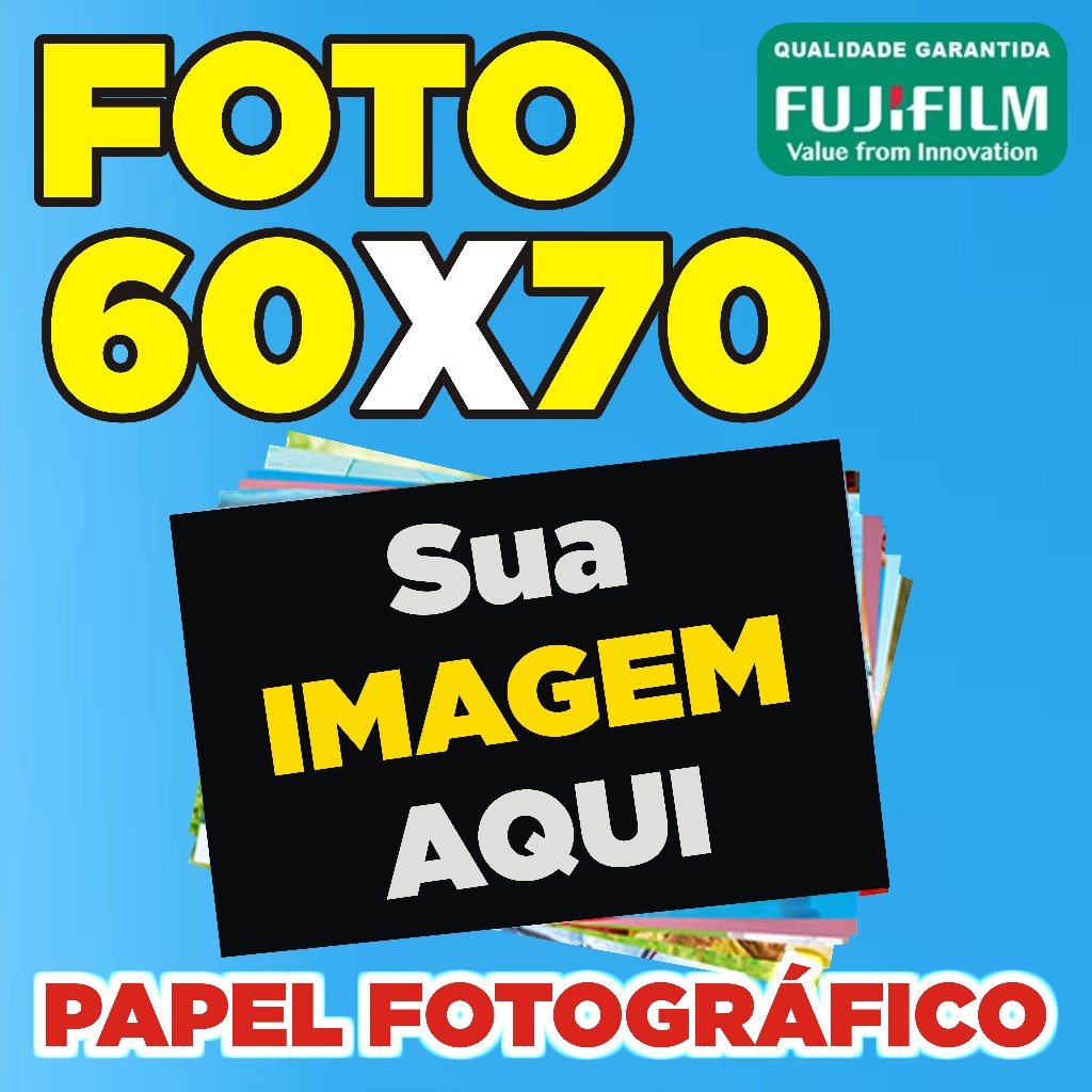 Foto e Imagem para Quadro Decorativo 60x70 Cm Papel Fotográfico Fujifilm