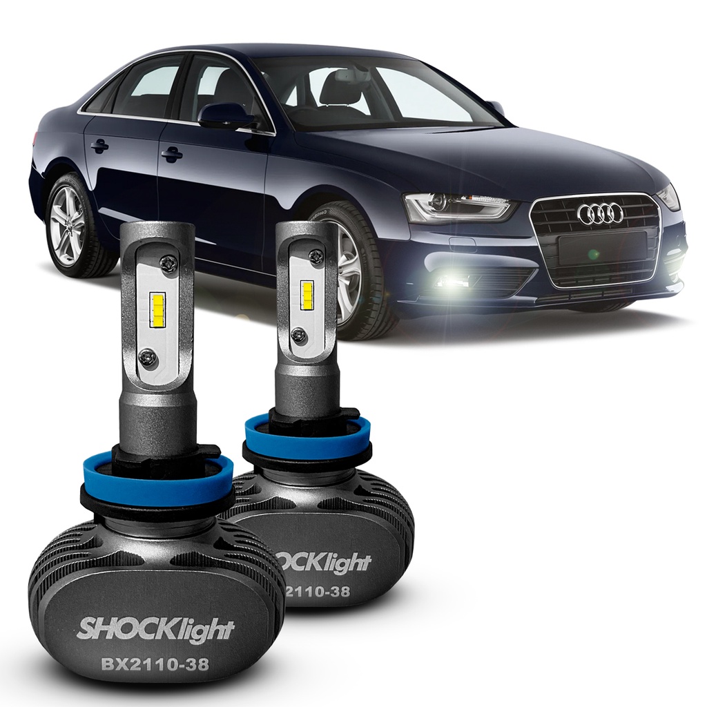 Ultra Led Shocklight 10.000 Lumens Audi A4 6000k Farol Milha