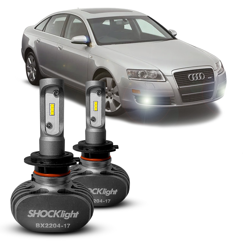 Ultra Led Shocklight 10.000 Lumens 6000k Audi A6 Farol Milha Modelo H7