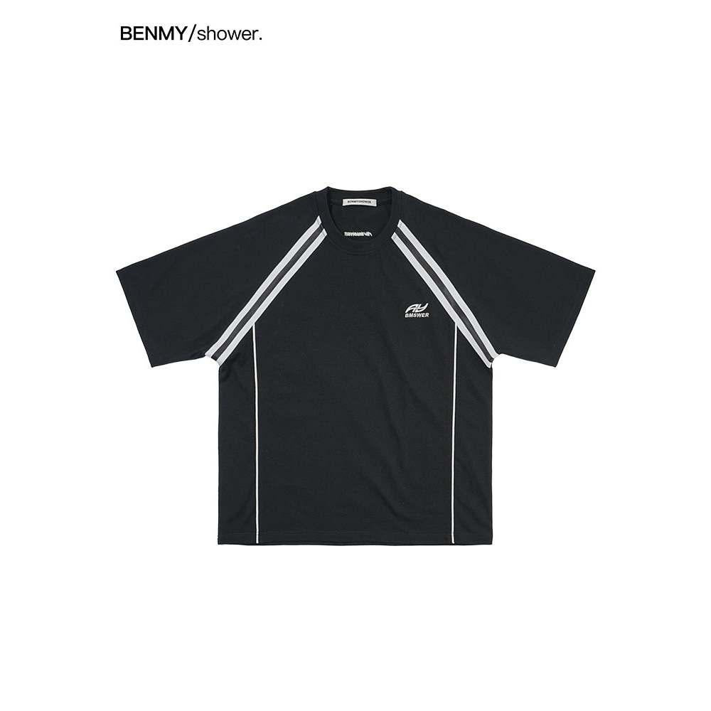 Benmyshower National Trendy American Sports Cool Camiseta de manga curta Homens Mulheres Street Wear Jersey Estilo Pesad