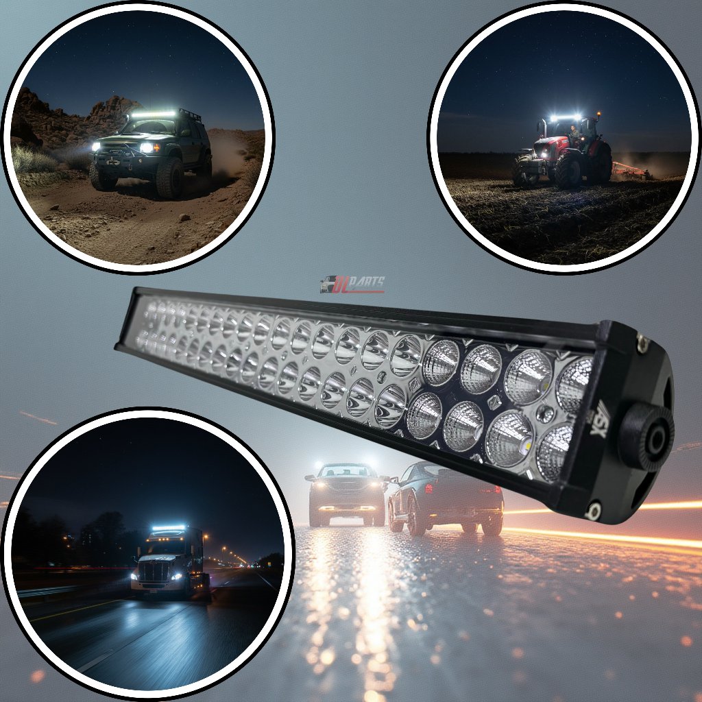 ASX - Barra LED Work Light 120W 40 LEDs Retangular Bivolt 4x4 Off-Road Universal