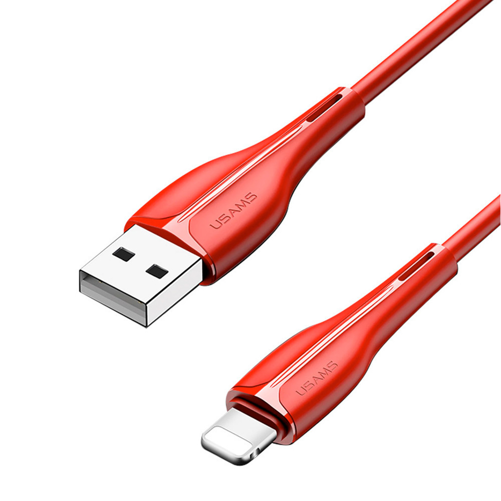Cabo Usb Usams Usb A pra Lightning Máx. 2A 1 M Vermelho
