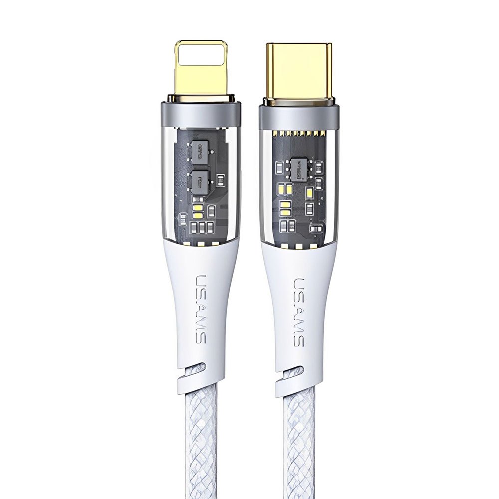 Cabo Usb Usams Tipo C pra Lightning Pd 20W 1.2 M Branco