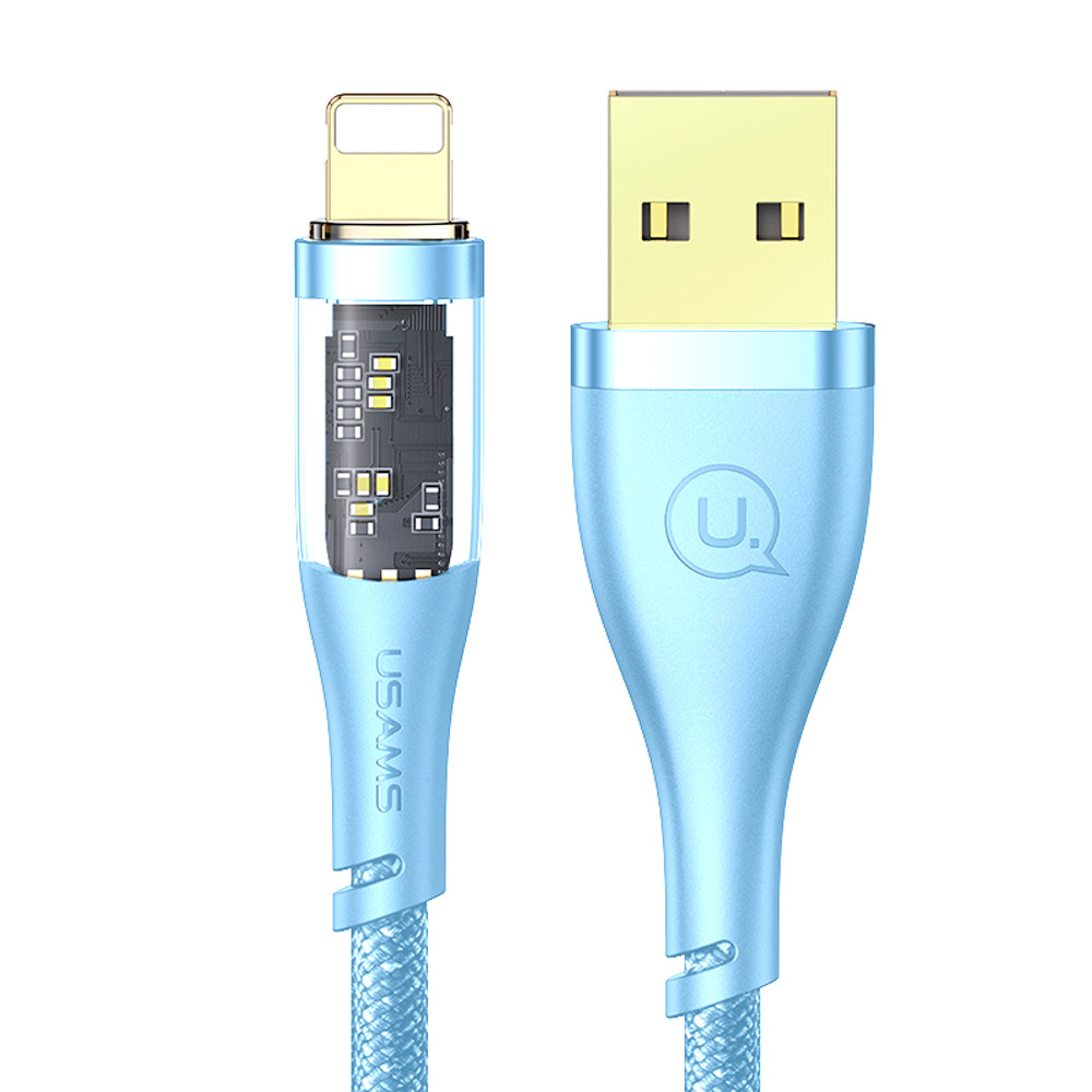 Cabo Usb Usams Usb A pra Lightning Máx. 2.4A 1.2 M Azul